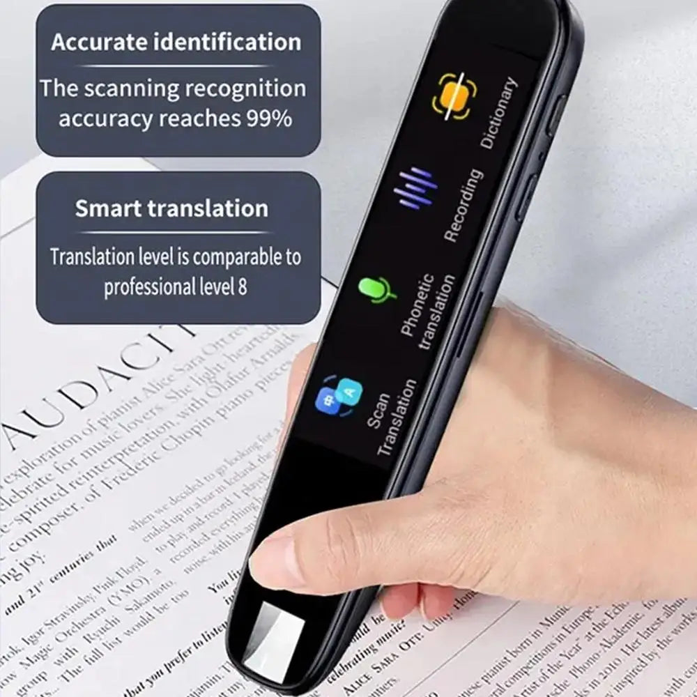 IntelliScan Pro – Smart Dictionary & Translation Pen | 116+ Languages, Text-to-Speech, Photo Translation & Offline Mode