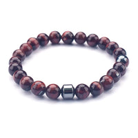 22-Cb0242-Red Tiger Eye Bracelet