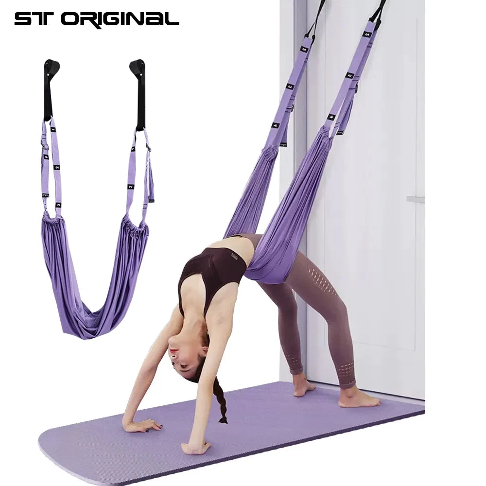 Aerial Yoga Strap – Adjustable Stretch Trainer for Flexibility, Leg Splits & Inversion Therapy