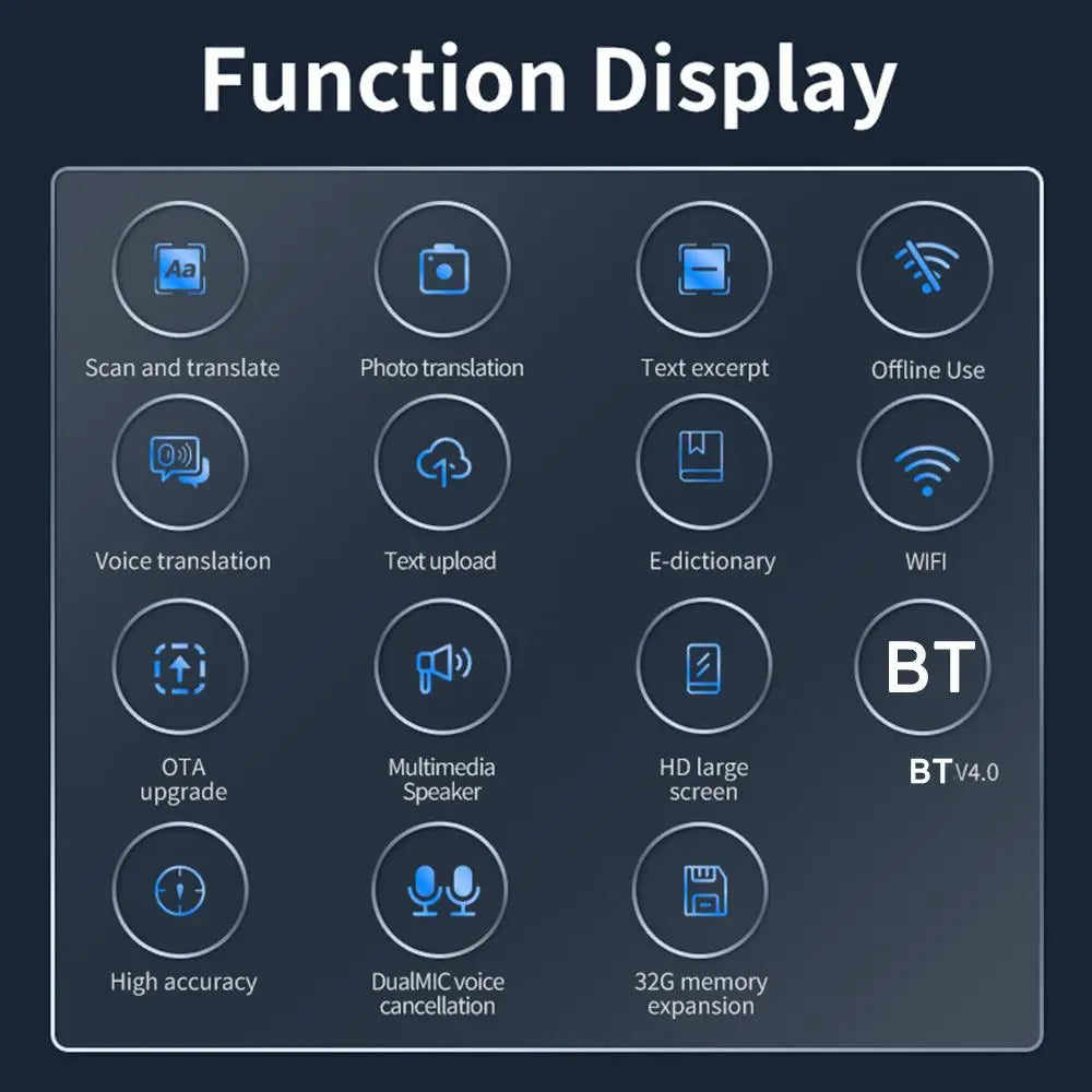 IntelliScan Pro – Smart Dictionary & Translation Pen | 116+ Languages, Text-to-Speech, Photo Translation & Offline Mode